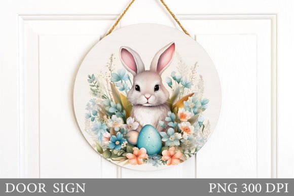 Download Cute Bunny Door Sign. Easter Door Sign - Easter door sign Collection