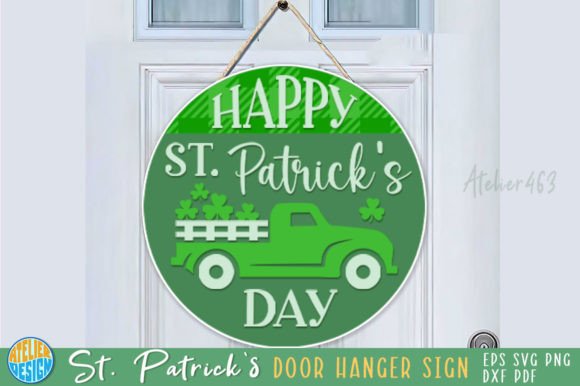 Download Happy St Patricks Day Door Hanger Sign - Door hanger sign Collection