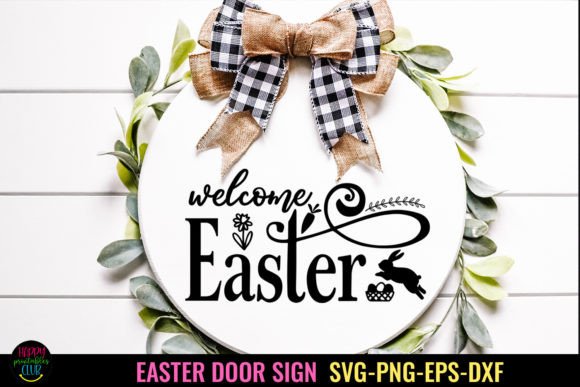 Download Welcome Easter I Easter Door Sign SVG - Easter door sign Collection