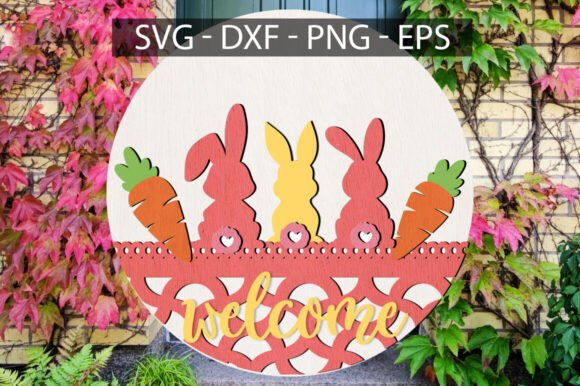 Download Welcome Easter Door Sign SVG - Easter door sign Collection