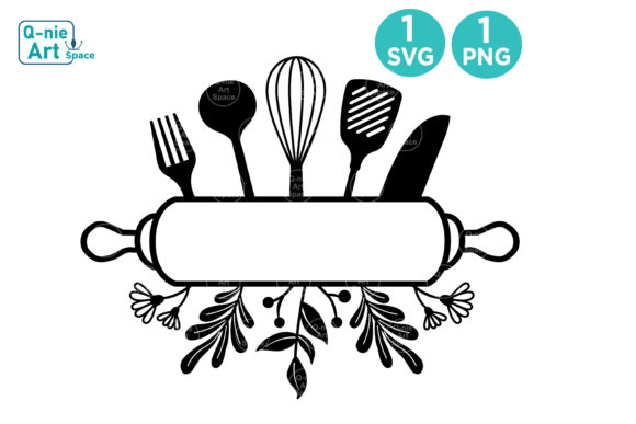 Download Kitchen Tools Split Frame, Cooking SVG - Cooking svg Collection
