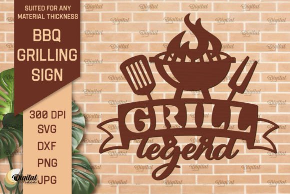 Download BBQ Grilling Sign SVG Laser Cut Files - Grilling Collection