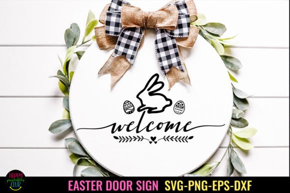 Download Welcome Easter I Easter Door Sign SVG - Easter door sign Collection