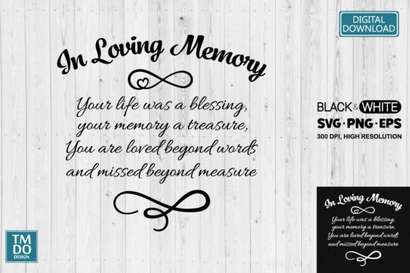 Download Memorial Poem, in Loving Memory SVG, Rip - Premium Resources