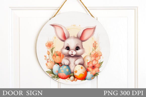 Download Cute Bunny Door Sign. Easter Door Sign - Easter door sign Collection